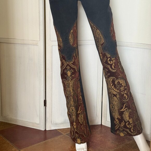 RARE! Vintage Serious Los Angeles Tapestry Jeans – Medium (Fits 4–6) – NWOT - Picture 3 of 16